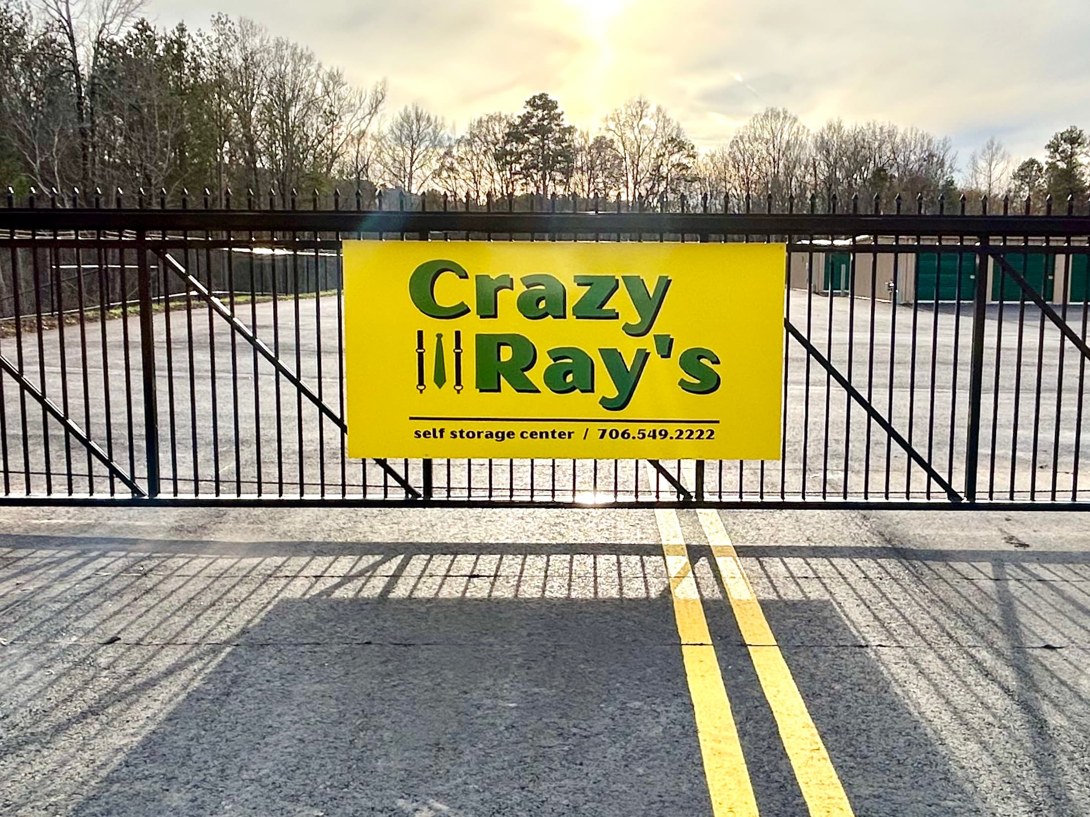 Crazy Ray's sign on the facility's entry gate